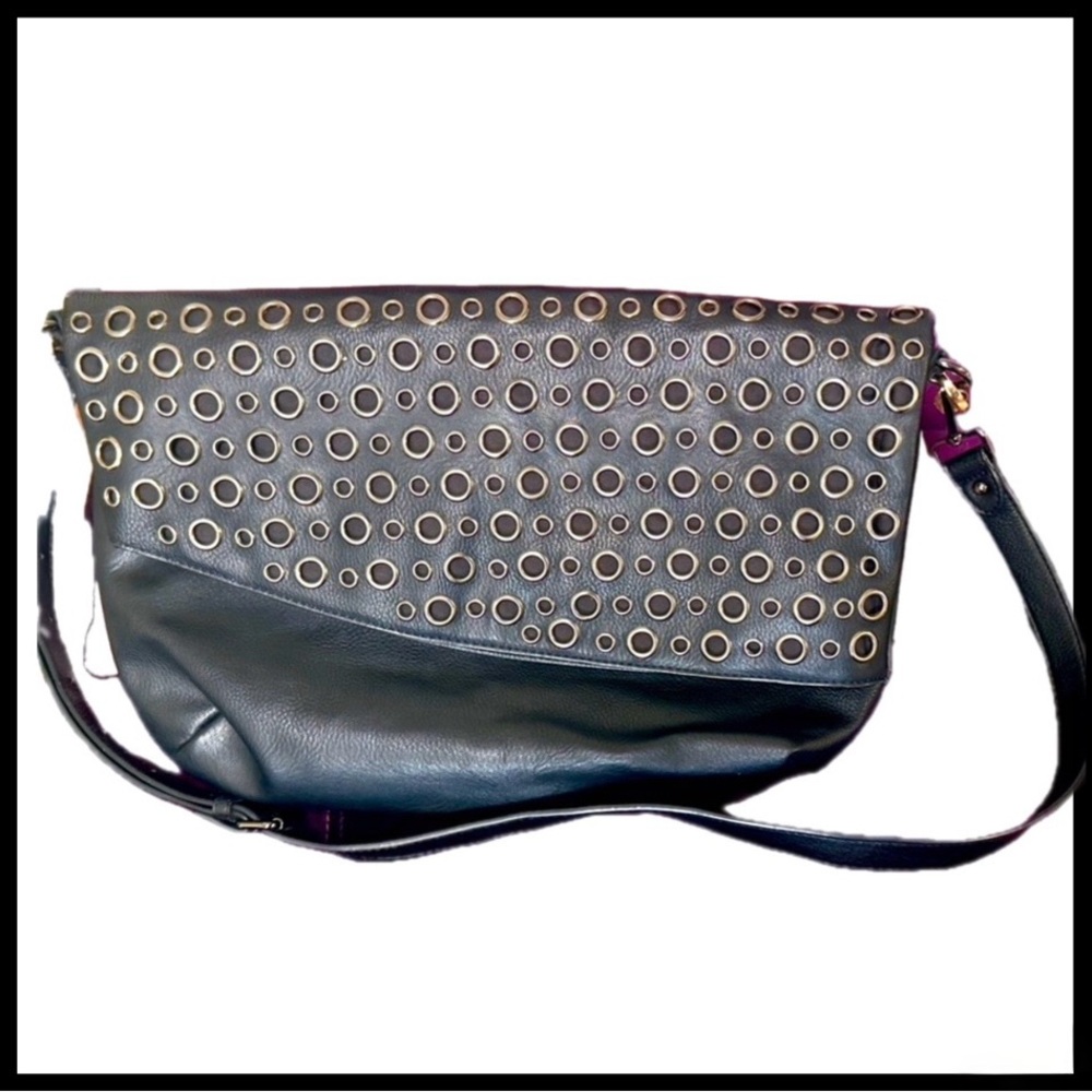 Black Studded Crossbody Bag